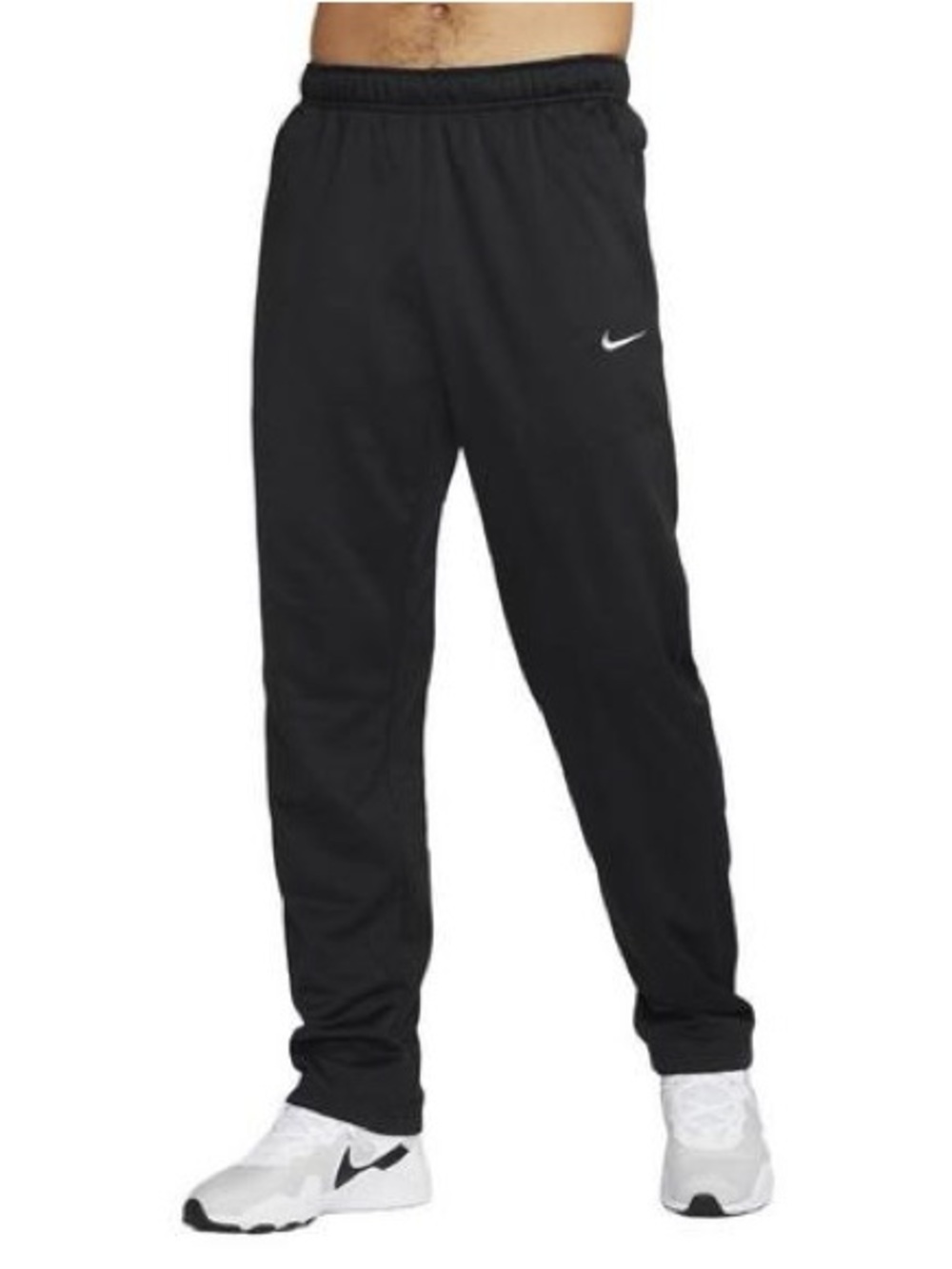 Nike Black Jogger Track Pants with White Swoosh